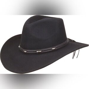 Kenny K 100% Wool Western Hat Cowgirl in Black Size L Kenny K Men main image 3